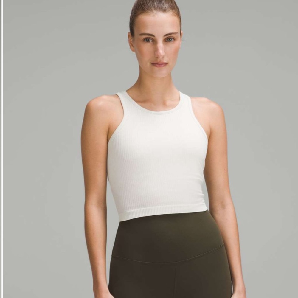 Lululemon Ebb to Street Cropped Racerback Tank Top 6